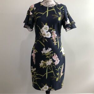 Tommy Hilfiger Sheath Crew Neck Short Sleeve Dress